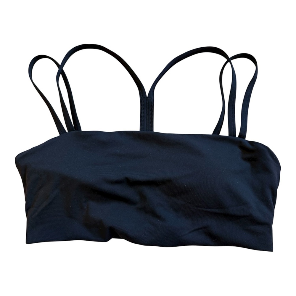 JoyLab Black Strappy Straight‎ Neckline size Small